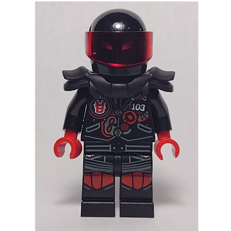 LEGO Set fig-002808 Mr. E with Helmet with Trans-Red Visor