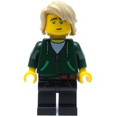 Lloyd Garmadon in Dark Green Hoodie (fig-002922)