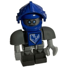 Clay Bot with Blue Helmet and Visor (fig-003143)