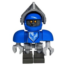 Clay Bot with Blue Helmet with Silver Visor (fig-003179)