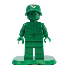 Green Army Man Medic with Backpack (fig-003231)