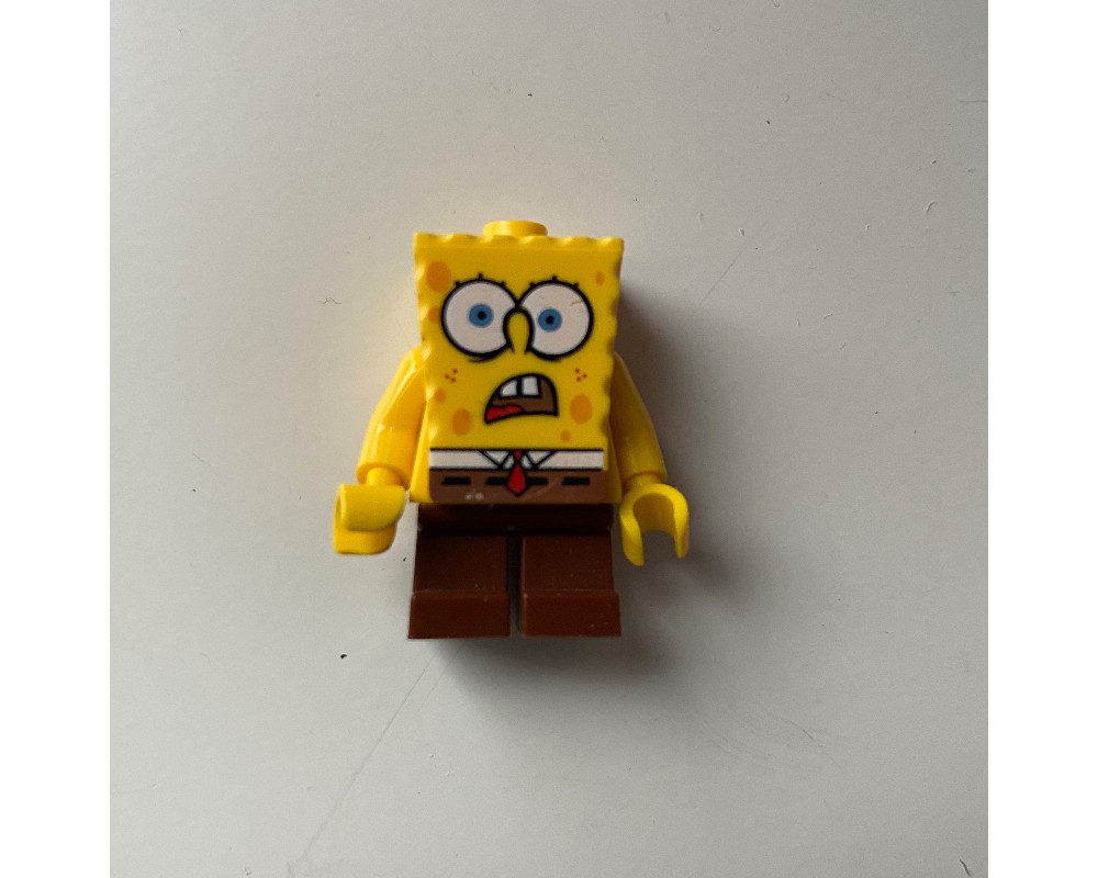 LEGO Set fig-003267 SpongeBob Squarepants with Wide Eyes and Open Mouth ...