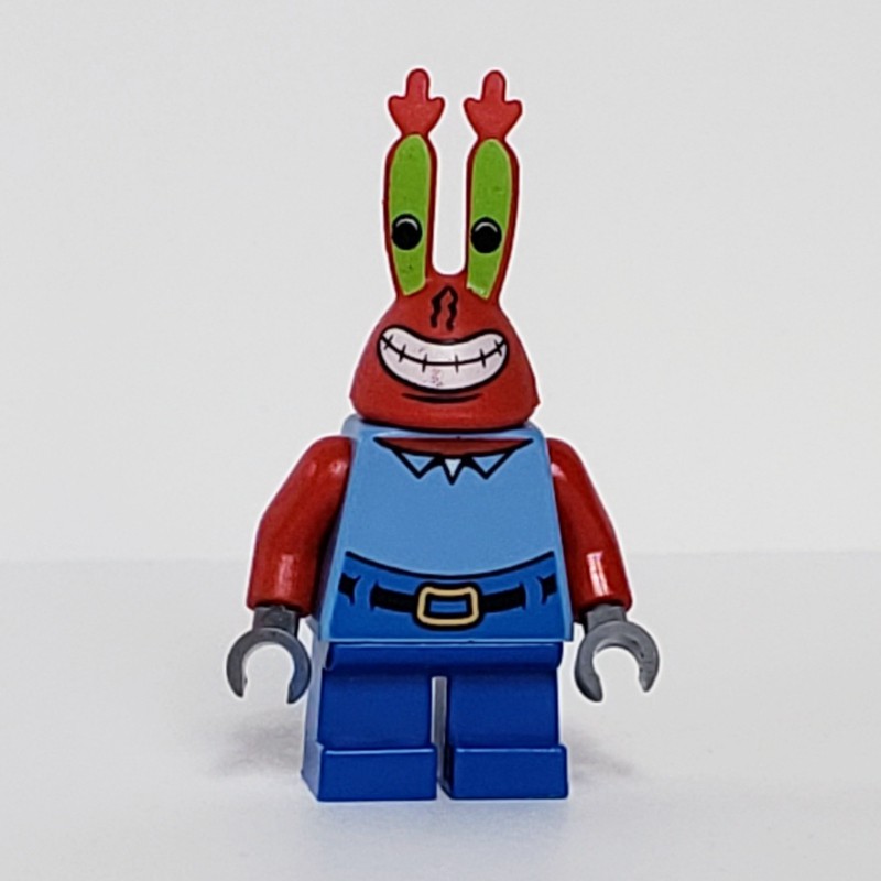 Lego Set Fig 003278 Mr Krabs With Large Grin Rebrickable Build With Lego 