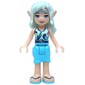Naida Riverheart with Medium Azure Wrap Skirt