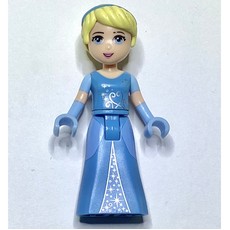 Cinderella - Medium Blue Dress, Bright Light Blue Gloves, Hair Band (fig-003494)