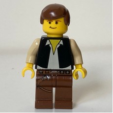 Han Solo, Black Vest, Yellow Skin, Brown Legs (fig-003515)