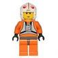 Luke Skywalker, Orange Rebel Pilot Outfit, Yellow Skin, Dark Gray Hips