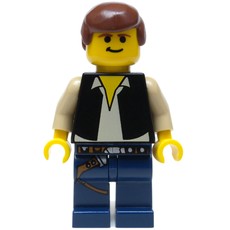 Han Solo, Black Vest, Yellow Skin, Dark Blue Legs (fig-003531)