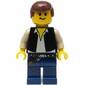 Han Solo, Black Vest, Yellow Skin, Dark Blue Legs