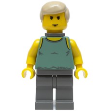 Luke Skywalker, Dagobah Outfit, Yellow Skin, Sand Green Tank Top with Neck Bracket (fig-003535)