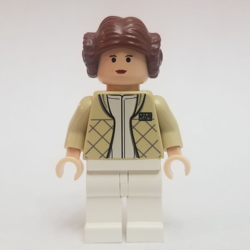 Lego Star Wars Reddish Brown Leia Hair w/ 2 Buns NEW