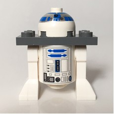Astromech Droid, R2-D2, White Dome, Dark Bluish Gray Serving Tray (fig-003547)