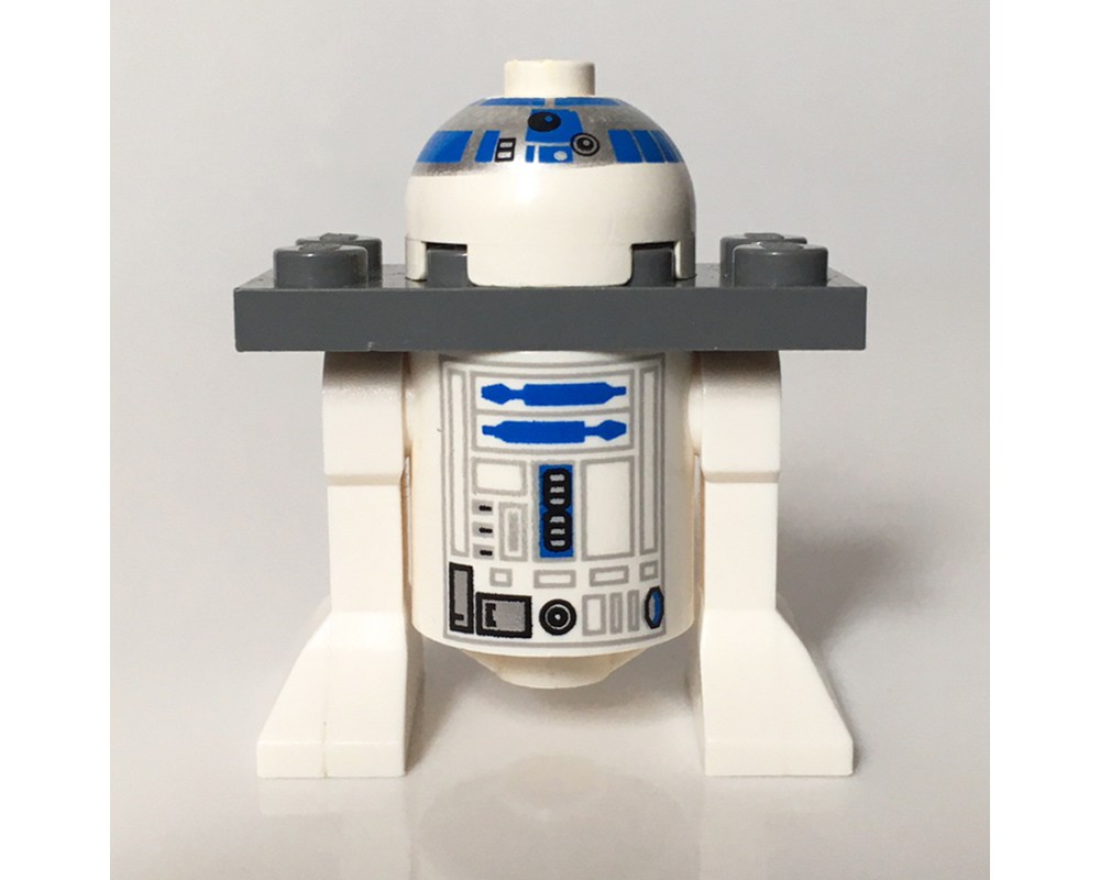 LEGO Set fig-003547 R2-D2, White Dome, Dark Bluish Gray Serving Tray ...