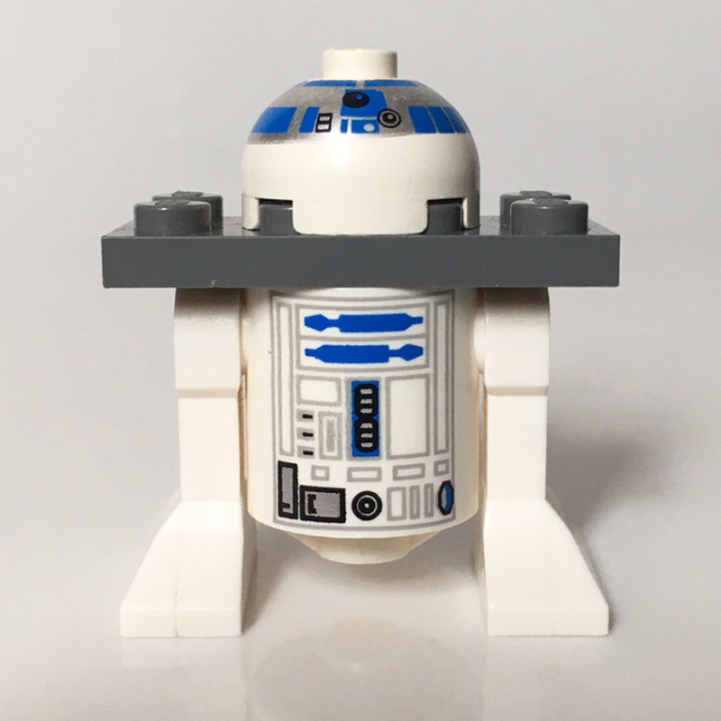 LEGO Set fig-003547 R2-D2, White Dome, Dark Bluish Gray Serving Tray ...