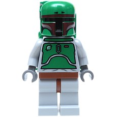 Boba Fett, Helmet and Jetpack with Dark Brown Highlights, Light Bluish Gray Armor (fig-003548)