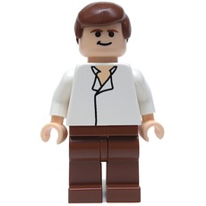 Han Solo, White Shirt, Reddish Brown Legs, Black Eyes (fig-003550)