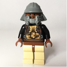 Lando Calrissian, Skiff Guard Disguise, Dark Bluish Gray Helmet (fig-003551)