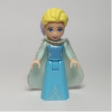 Elsa - Light Aqua Glitter Cape, Bow (fig-003568)