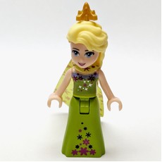 Elsa - Lime Dress, Crown (fig-003571)
