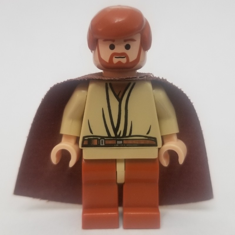 LEGO Set fig-003651 Obi-Wan Kenobi, Dark Orange Legs, Cape ...