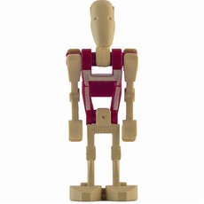 Battle Droid Security, Dark Red Torso with Tan Print, Two Bent Arms (fig-003654)