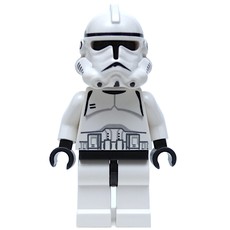 Clone Trooper, Phase II Armor, Plain Black Head, Neck Bracket (fig-003666)