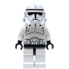 Clone Trooper, Phase II Armor, Plain Black Head, Black Mouth (fig-003667)
