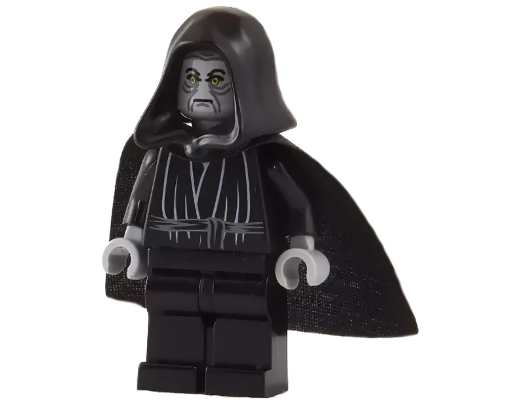 Lego Set Fig-003673 Emperor Palpatine, Light Bluish Gray Skin 