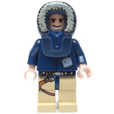 Han Solo, Hoth Outfit, Dark Blue Hood, Black Eyes (fig-003726)