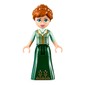 Anna - Sand Green and Dark Green Dress, Closed Mouth