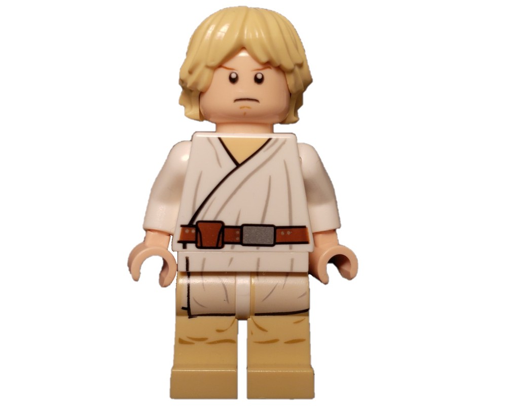 LEGO Set fig-003760 Luke Skywalker, White Robe, Tan Legs, Dual Sided ...