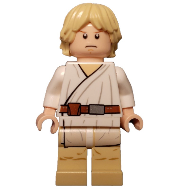 LEGO Set fig-003760 Luke Skywalker, White Robe, Tan Legs, Dual Sided ...