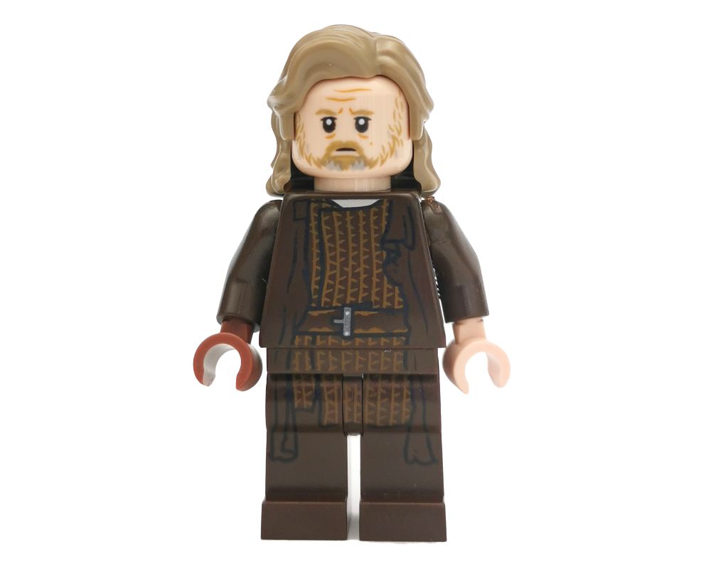 Luke Skywalker Old Lego Minifig sw1039 Star Wars Dark Brown Robe