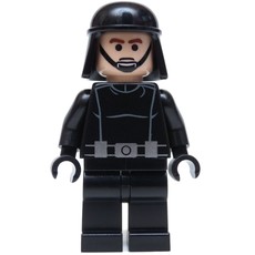 Death Star Trooper / Imperial Trooper, Brown Eyebrows, Black Eyes, Black Helmet (fig-003816)