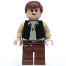 Han Solo, Black Vest, Reddish Brown Legs, Black Eyes (fig-003817)