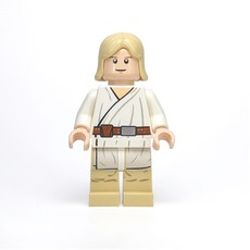Luke Skywalker, White Robe, Straight Tan Hair, White Pupils, 3626bpr9995 (fig-003833)