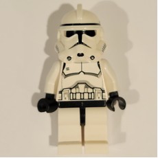 Clone Trooper, Phase II Armor, Plain Black Head, Dotted Mouth (fig-003835)
