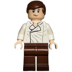 Han Solo, White Shirt, Reddish Brown Legs, Single Sided Head (fig-003850)