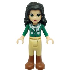 Emma - Green Jacket, Tan Trousers (fig-003920)