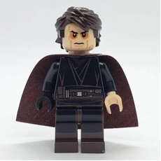 Anakin Skywalker, Black Robe, Angry Face with Shadowed Eyes and Cape (fig-003921)