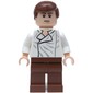 Han Solo, White Shirt, Reddish Brown Legs, Dual Sided Head Closed Mouth / Closed Eyes