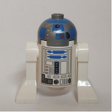 Astromech Droid, R2-D2, Flat Silver Dome, Blue Print (fig-003935)