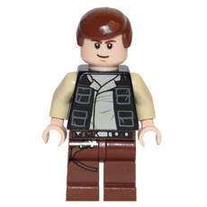 Han Solo, Black Vest, Reddish Brown Legs, White Pupils (fig-003943)