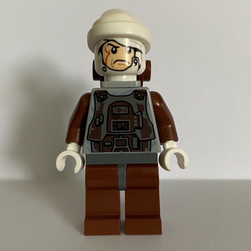 LEGO Set fig 003945 Dengar White Head Reddish Brown Legs