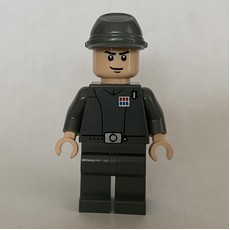 Imperial Officer / Captain / Commandant / Commander, Dark Bluish Gray Uniform, Cavalry Cap, Light Nougat Hands (fig-003948)