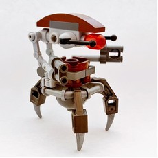 Droideka / Destroyer Droid, Reddish Brown Shell, Pearl Dark Gray Legs, No Back Armor (fig-003976)