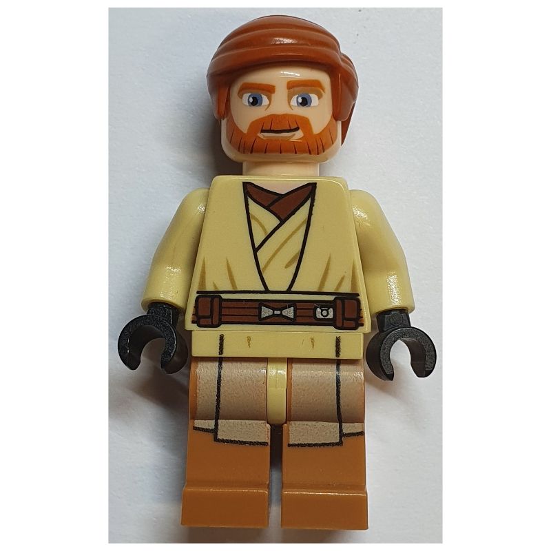 Lego Set Fig-003985 Obi-Wan Kenobi, Medium Nougat Legs (Clone Wars) (2013  Star Wars) | Rebrickable - Build With Lego