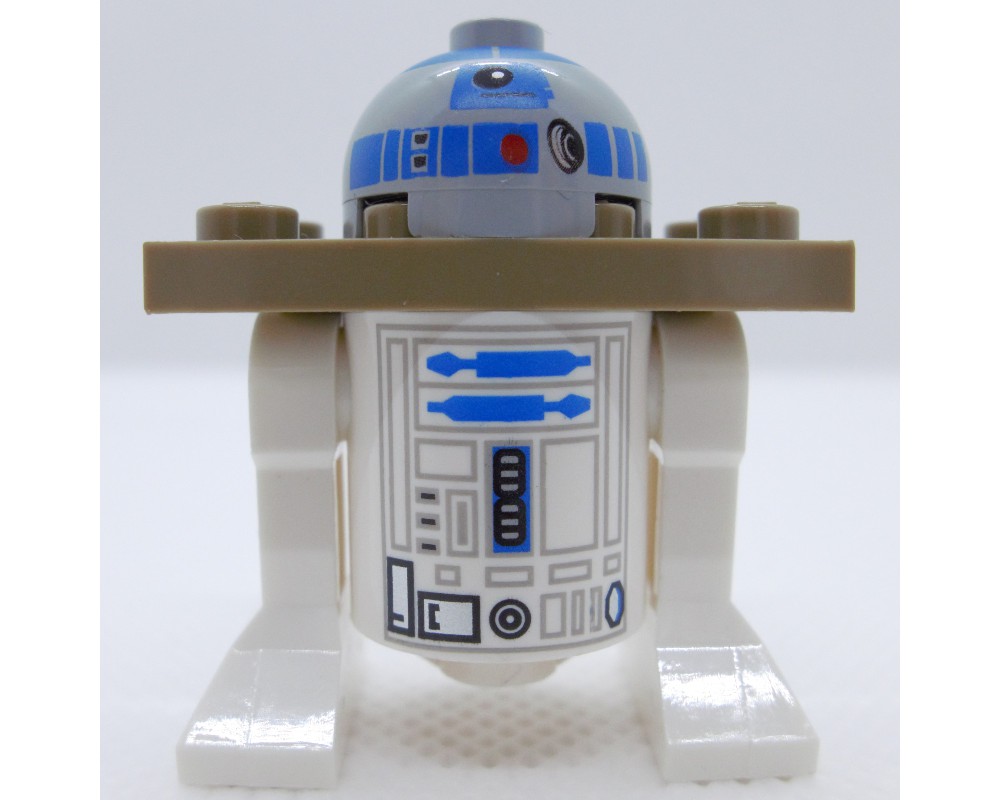 LEGO Set fig-004007 R2-D2, Light Bluish Gray Dome, Dark Tan Serving ...