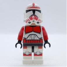 Clone Shock Trooper, Red Markings, Brown Eyes (fig-004081)