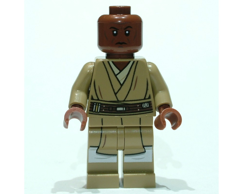 LEGO Set fig-004162 Mace Windu, Dark Tan Printed Legs, Closed Mouth ...